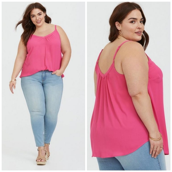 TORRID Sophie Georgette Swing Tunic Cami Size 2X - Picture 2 of 5